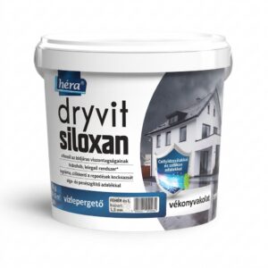 HÉRA Dryvit Siloxan vízlepergető vékonyvakolat kapart 1,5 mm fehér/L bázis 25 kg